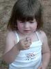 Kayla and her caterpillar