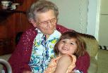Leeonia, our oldest member, with Kayla.